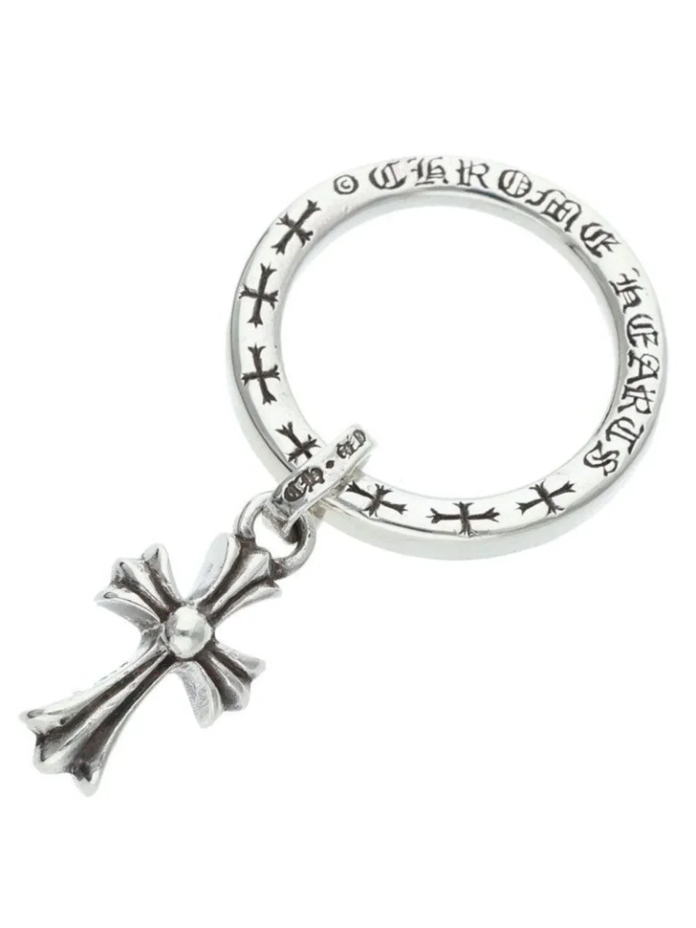 Chrome Hearts Ntfl Baby Fat Motif Silver Ring